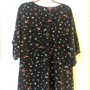 Vince Camuto Black Floral Dress (Nordstrom)